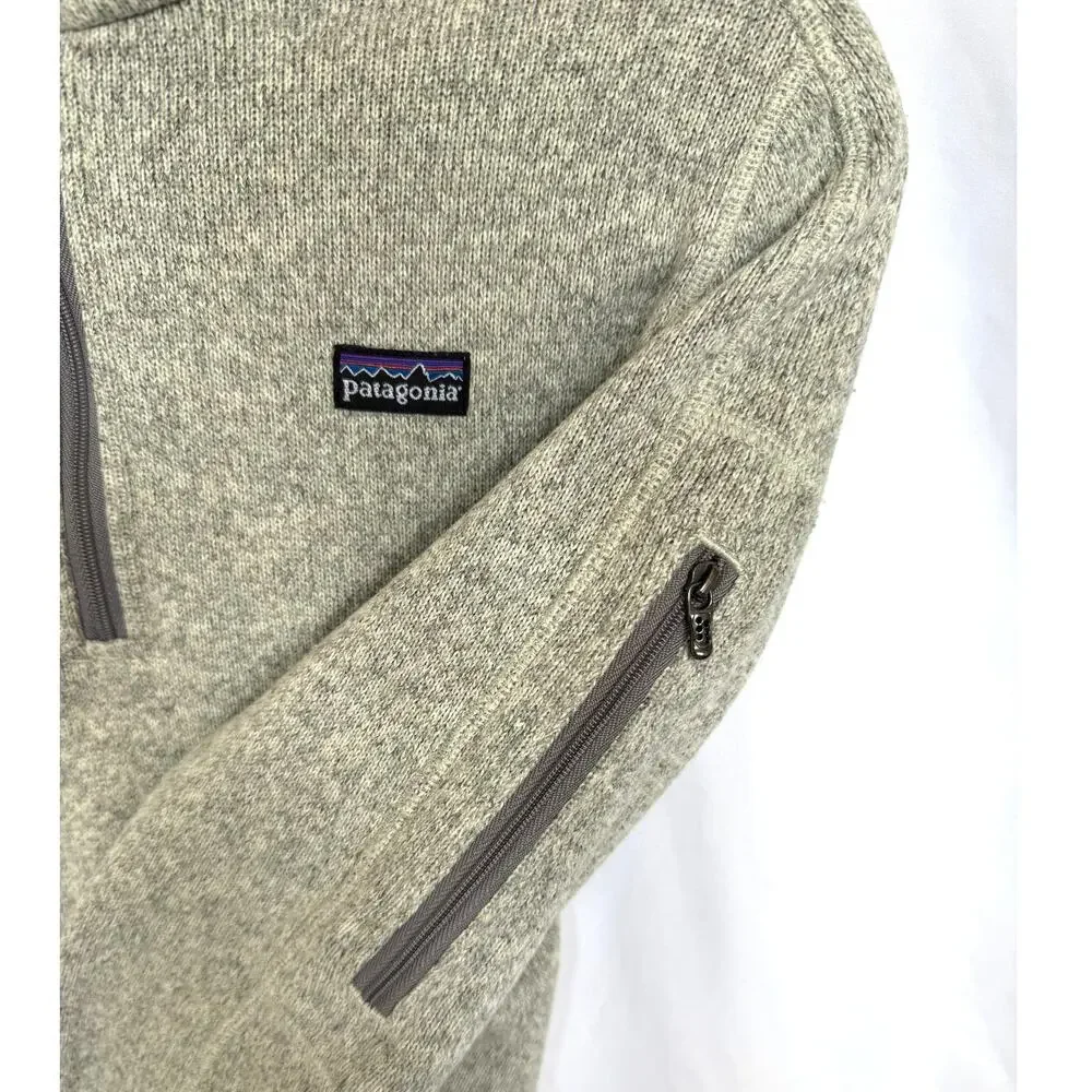 Patagonia Better Sweater 1/4 Quarter Zip Fleece Pullover, Heather Grey, Small